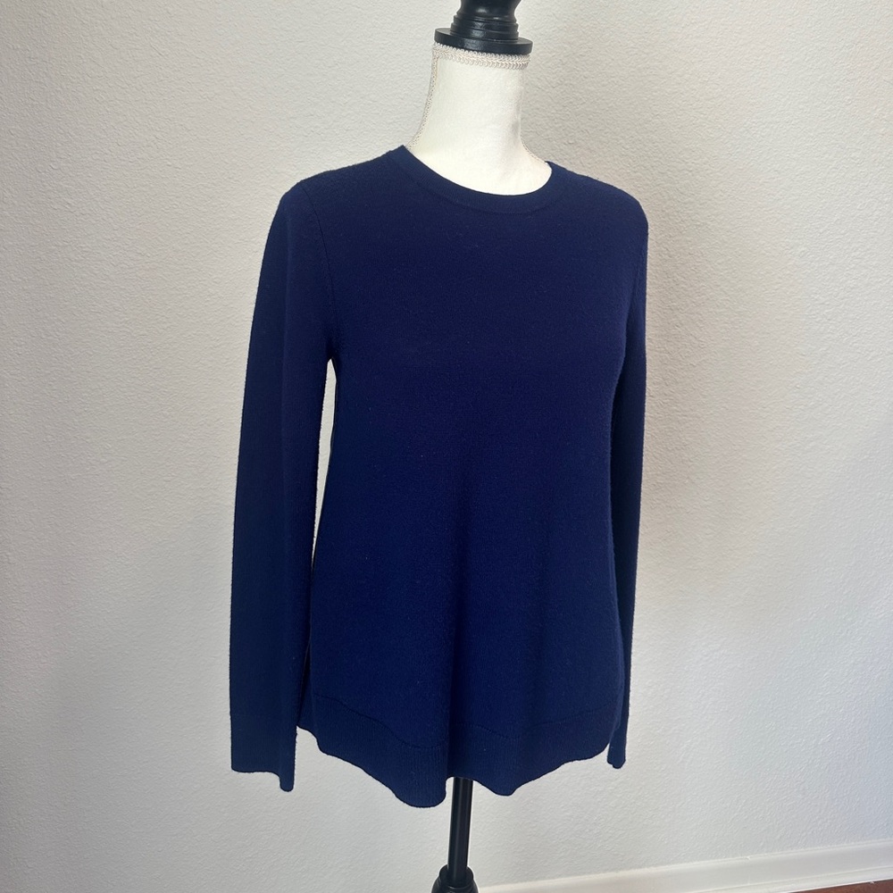 Vineyard Vines Deep Blue Crew Neck Wool Sweater